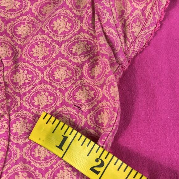 Blutsgseschwister pink and cream patterned a line knit midi dress, XL - Picture 9 of 11